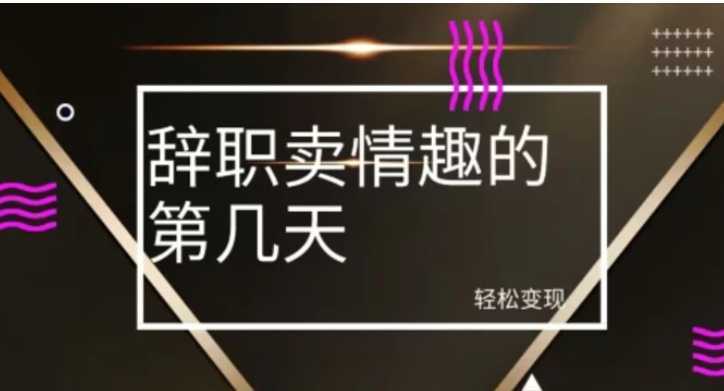 冷门赛道,辞职卖情趣的第几天,超暴力项目
