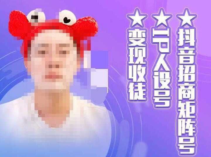 抖音招商矩阵号+IP人设号+变现收徒,教你如何做抖音,通过抖音如何变现