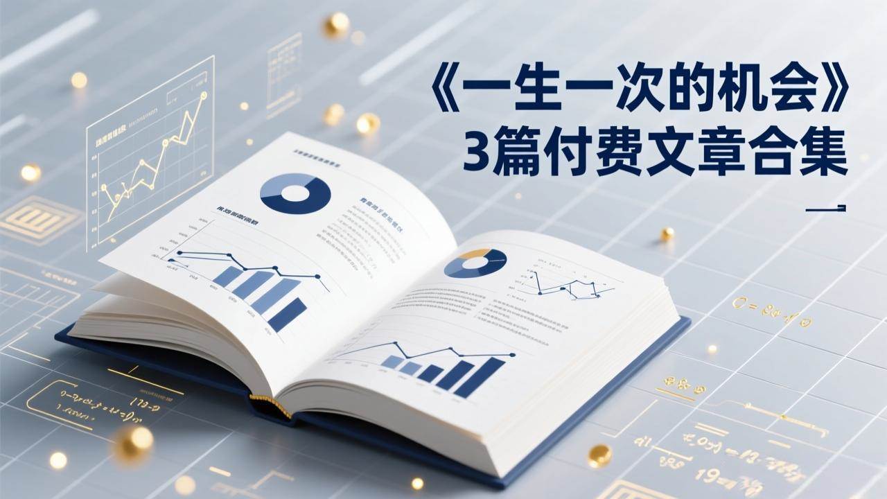 付费文章合集《一生一次的机会》3篇,一个系统性、一次性、独家性的透剧