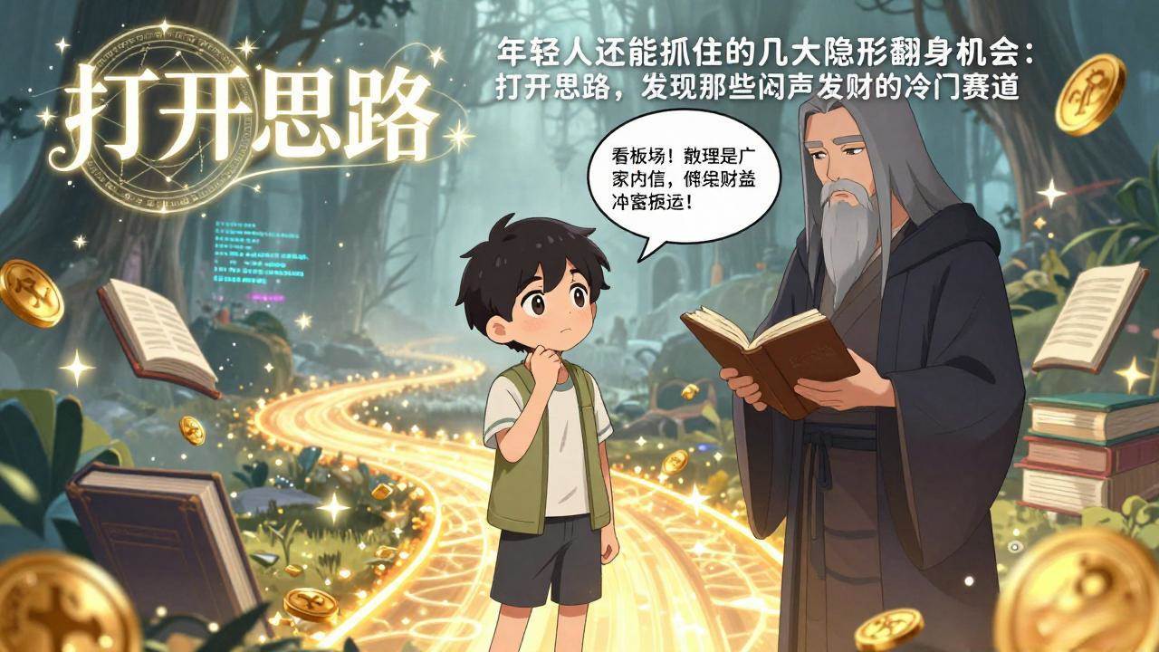 付费文1+2:年轻人还能抓住的几大隐形翻身机会:打开思路,发现那些闷声发财的冷门赛道