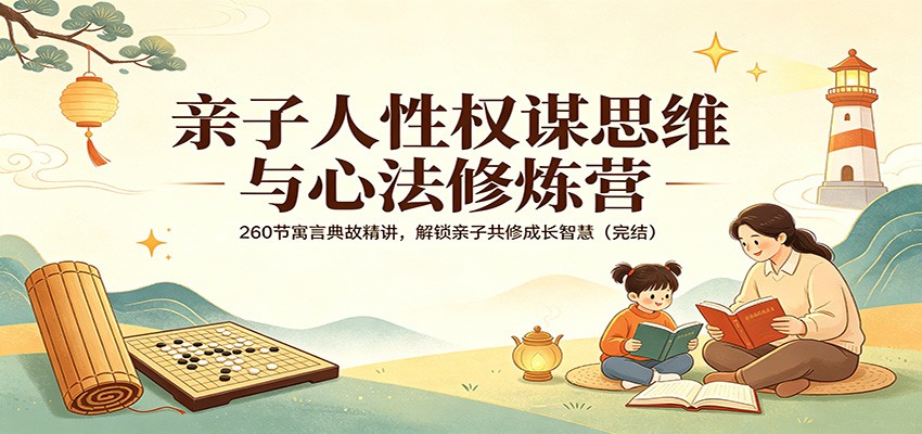 亲子人性权谋思维与心法修炼营:260节寓言典故精讲,解锁亲子共修成长智慧