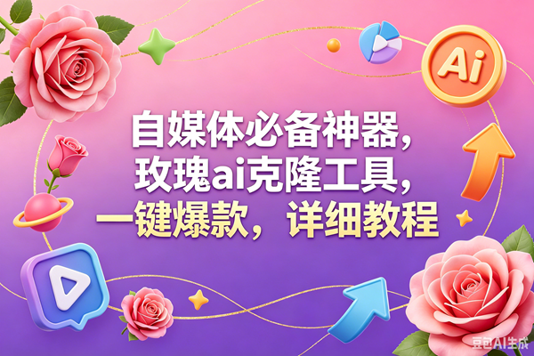 玫瑰克隆工具,一键爆款ai,自媒体必备神器,50多个功能,详细教程