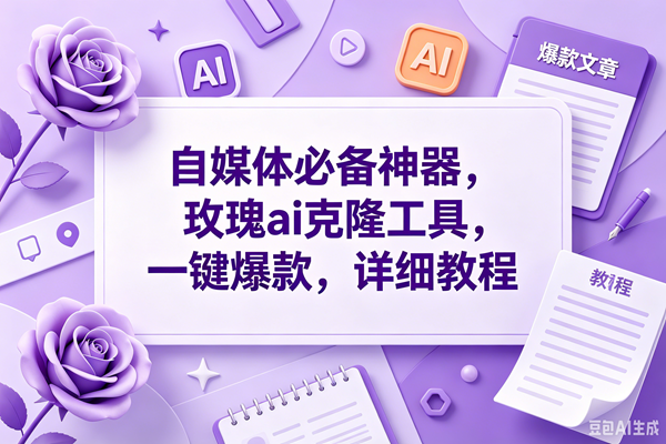 玫瑰ai克隆,一键爆款ai神器,自媒体的必备工具,50多个功能,详细教程