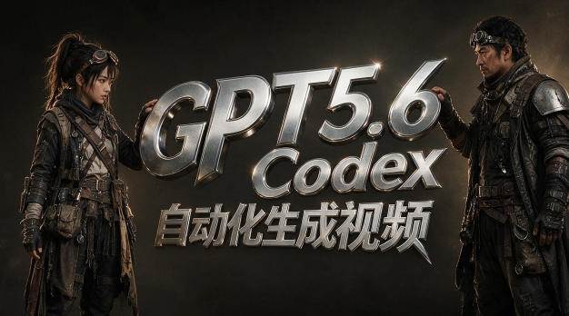 GPT5.6+Codex自动化视频生成:提示词设计×角色设定×封面海报×工作流思路,高效产出AI视频