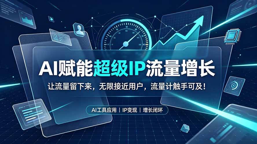 AI赋能超级IP流量增长:让流量留下来,无限接近用户,流量计触手可及!