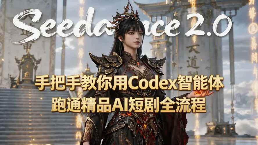手把手教你用Seedance2.0+Codex智能体跑通精品AI短剧全流程