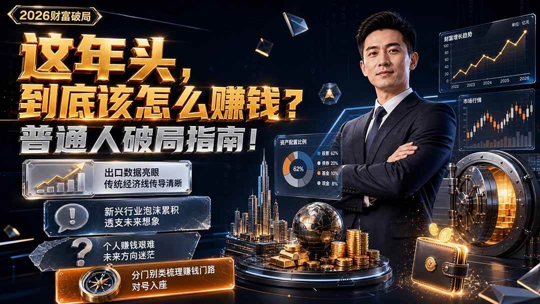 付费文章:这年头,到底该怎么赚钱?普通人破局指南!