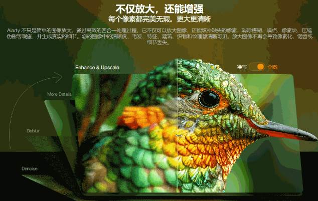 Win/Mac双端支持!最新永久终身版,支持老照片修复,图片变清晰无损放大工具,Aiarty Image Enhancer