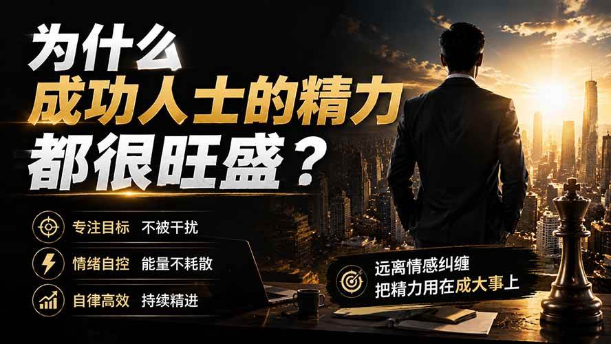 付费文章:为什么成功人士的精力都很旺盛?