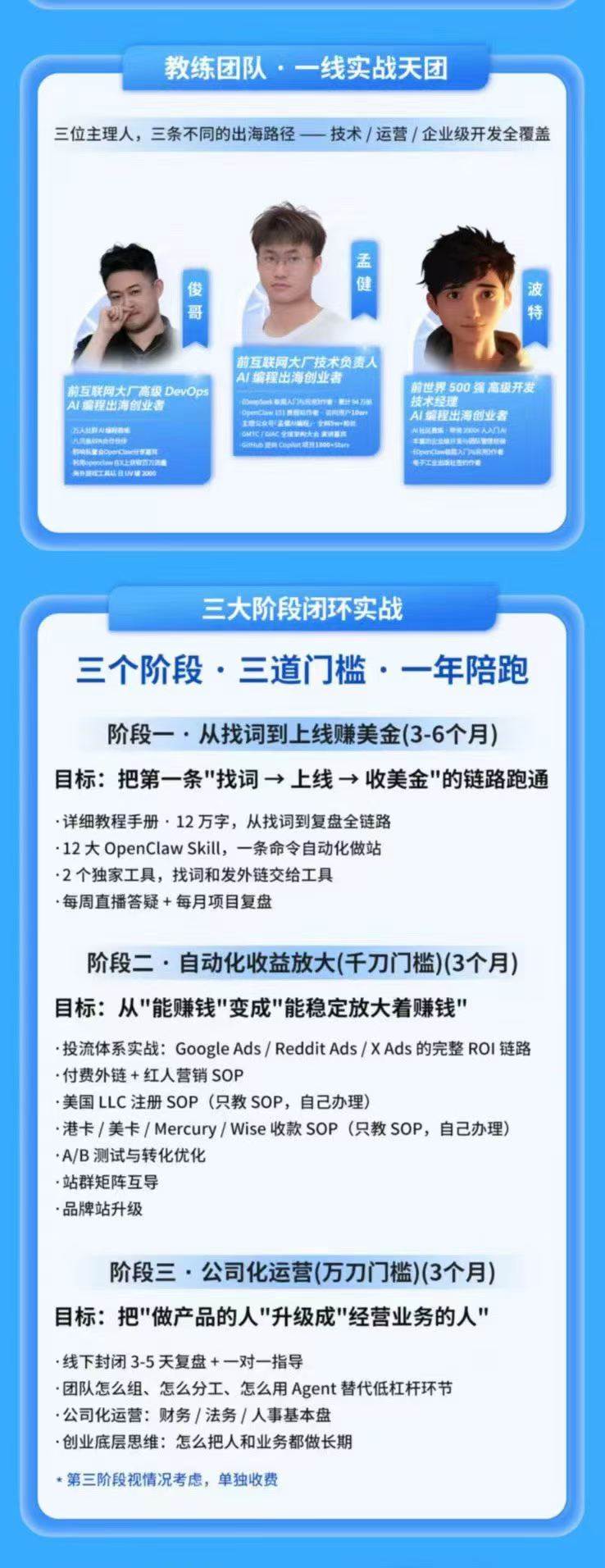 AI编程领航计划|海外独立站实战|多Agent一键建站|站点开发测试|冷启动引流|数据复盘|出海变现完整教程