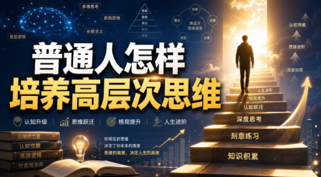 付费文章:普通人怎样培养高层次思维