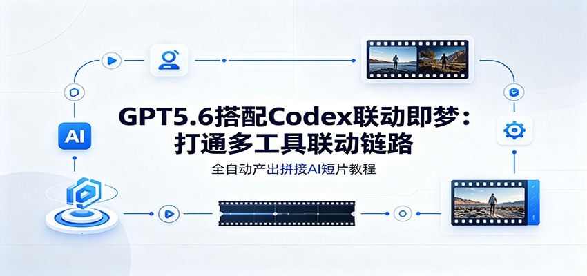 GPT5.6搭配Codex联动即梦:打通多工具联动链路,全自动产出拼接AI短片教程