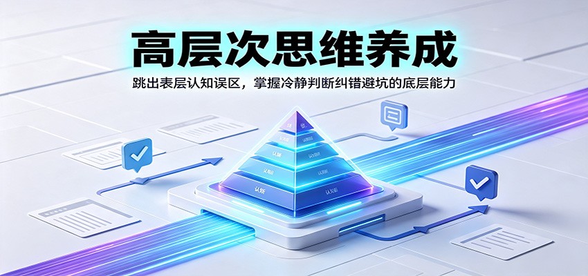 高层次思维养成:跳出表层认知误区,掌握冷静判断纠错避坑的底层能力