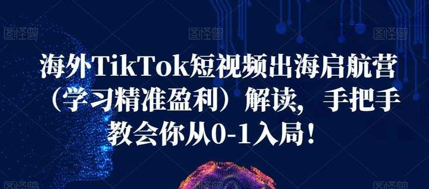 海外TikTok短视频出海启航营解读，手把手教会你从0-1入局！