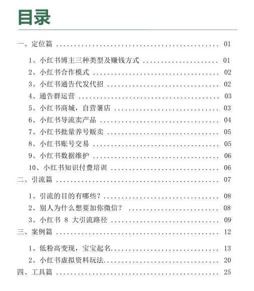 2023互联网吸金指南 &#8211; 小红书篇，包含了项目赚钱的基础理论和实操的小红书虚拟电商