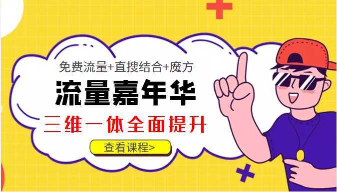 淘系流量全解全面提升，免费流量+直搜结合+魔方，全方位掌握淘系运营方法和技巧