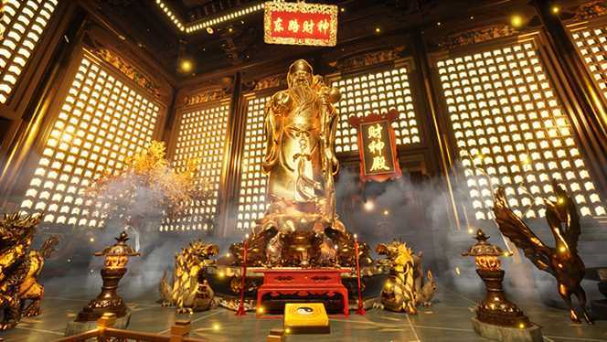 VR全景模式五路财神无人直播玩法，抖音目前最火玩法独家制作【吸金又吸睛】