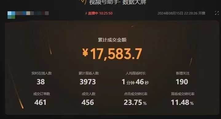 最新视频号技术流带货，只需无脑读话术直播，小白单场直播纯收益也能轻&#8230;