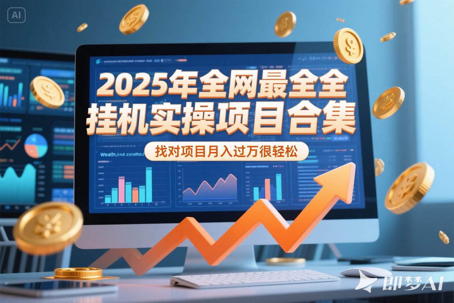 2025年挂机实操项目实操演练，挂机类型，AI直播类型，轻资产创业类型&#8230;