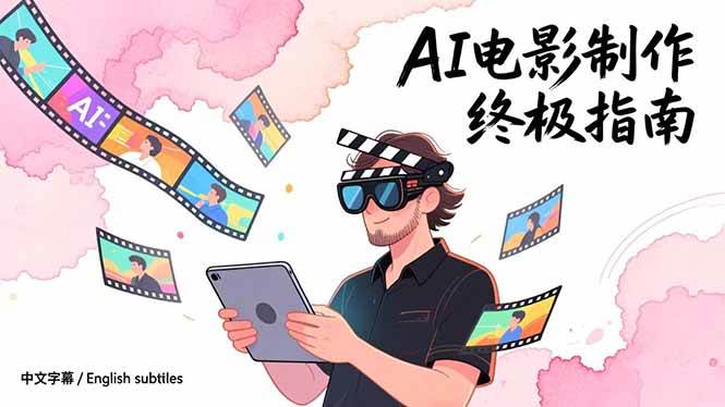 AI电影制作终极指南：从创意到成片，系统掌握智能影视全流程实战课