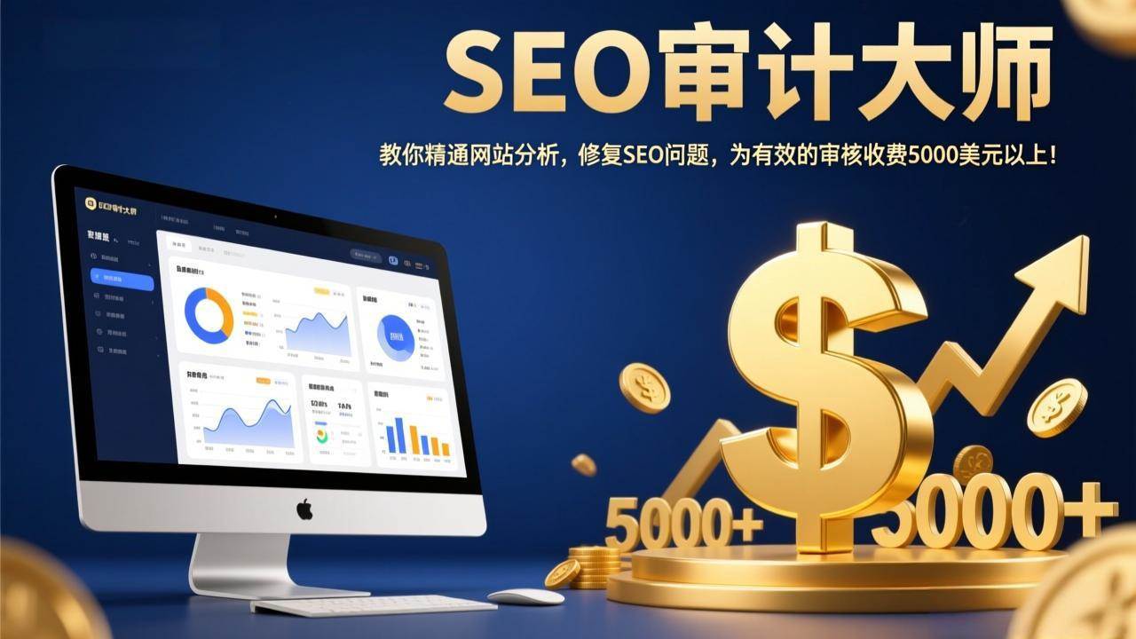 SEO审计大师：教你精通网站分析，修复SEO问题，为有效的审核收费5000美元以上！