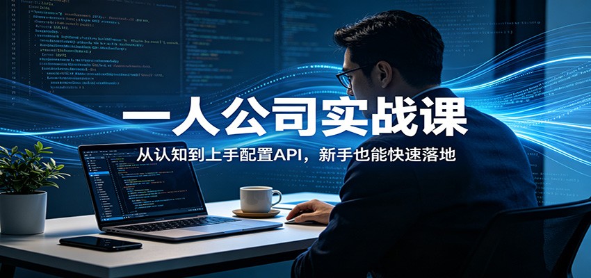 一人公司实战课:从认知到上手配置API,新手也能快速落地