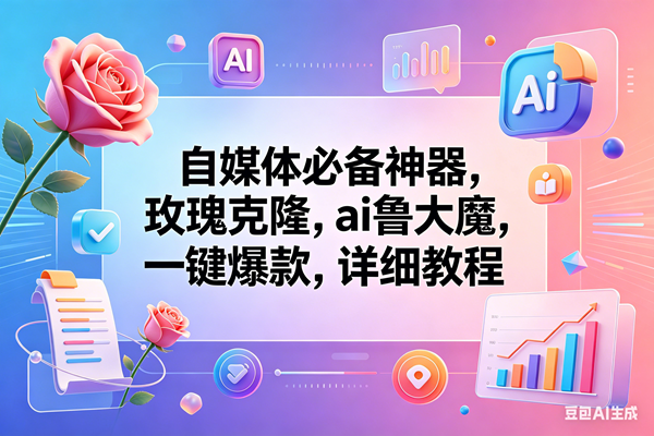 玫瑰克隆神器，一键爆款工具，自媒体必备，60多个功能的教程