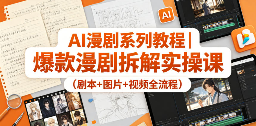 AI漫剧系列教程｜爆款漫剧拆解实操课