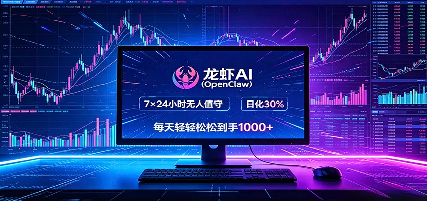 龙虾AI全自动挂机，智能操控电脑高效执行任务，每天轻松到手四位数