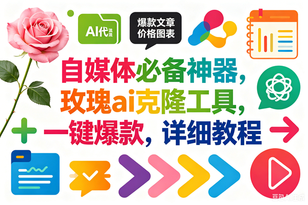 玫瑰克隆,一键爆款ai工具,自媒体必备神器,50多个功能,详细教程