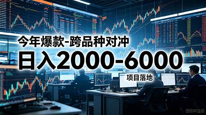 今年爆款-跨品种对冲日入2000-6000,项目落地!