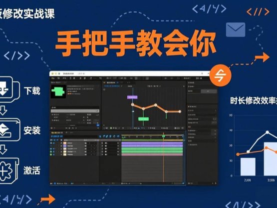 AE模板修改实战课从0到1，软件安装插件缺失跟踪时长修改全流程手把手教会你