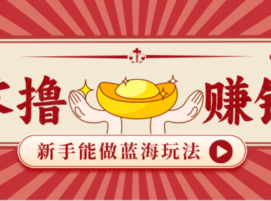 新手也能变现的蓝海玩法，一个人人能做的项目，需求量极大日入300+！