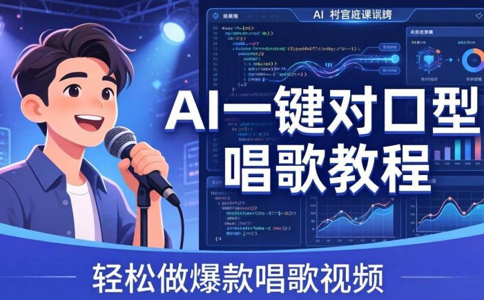 AI一键对口型唱歌教程：零基础也能学，素材准备+模型训练+音色转换，轻松做爆款唱歌视频