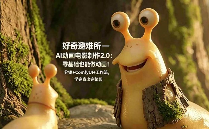 好奇避难所—AI动画电影制作2.0：零基础也能做动画！分镜+ComfyUI+工作流，学完直出完整影片