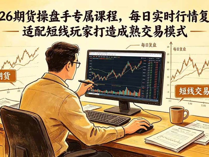2026期货操盘手专属课程-更新6月，每日实时行情复盘，适配短线玩家打造成熟交易模式