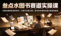 叁点水图书赛道实操课｜矢量动画银发混剪带货，AI图文封面文案，新号老号搜索流量全套落地教程