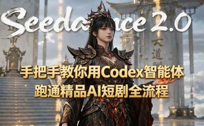 手把手教你用Seedance2.0+Codex智能体跑通精品AI短剧全流程