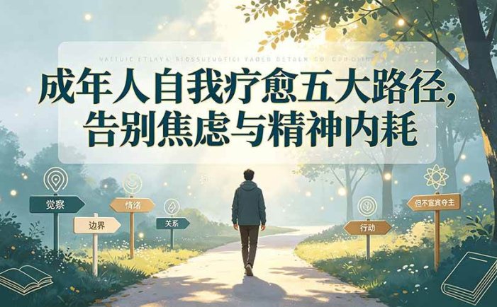 付费文章：成年人自我疗愈五大路径，告别焦虑与精神内耗