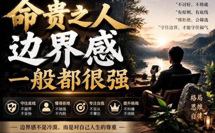 付费文章：命贵之人，边界感一般都很强，从五大维度拆解建立强边界的实操方法