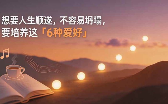 付费文章：想要人生顺遂，不容易坍塌，要培养这6种爱好