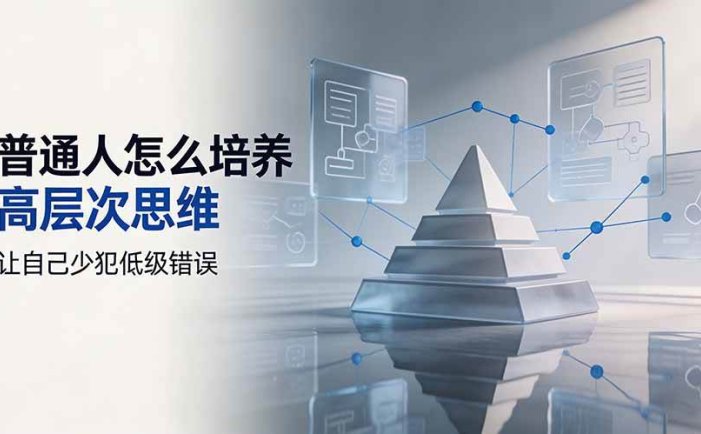 付费文章：普通人怎么培养高层次思维，让自己少犯低级错误